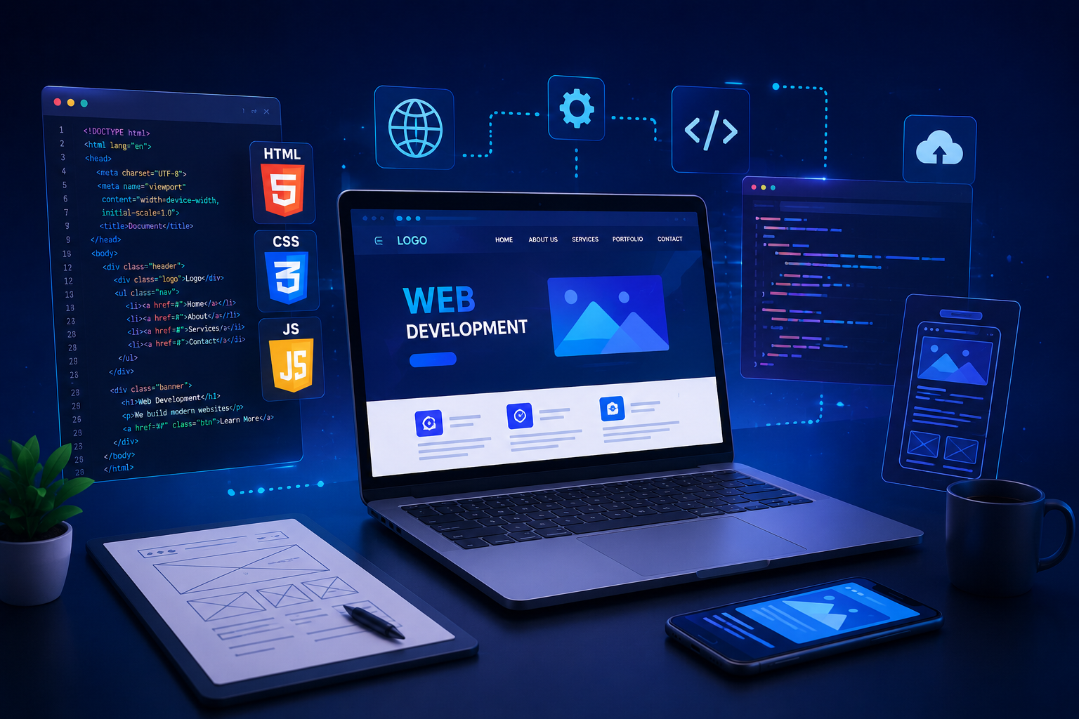 Web development team planning